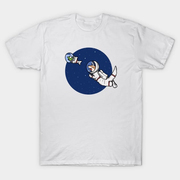 Otter Space T-Shirt by Otterlyalice